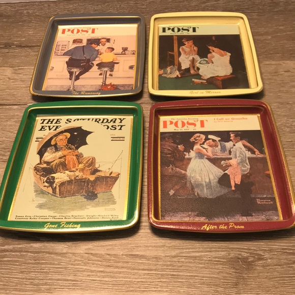 Daher Other - ‼️Sold‼️Norman Rockwell Tin Tray